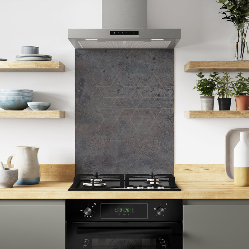 Bushboard Alloy Urban Steel Aluminium Feature Kitchen Splashback
