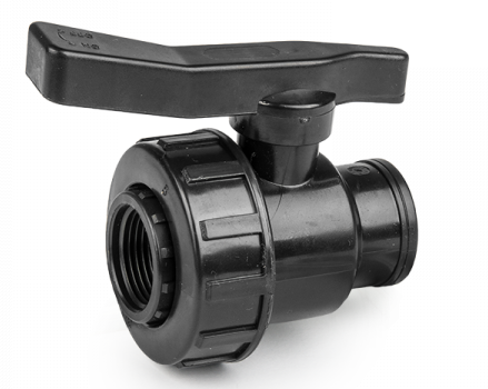 Full Flow Single Union Ball Valve PP 3/4"BSPF - Hardware > Plumbing > Plumbing Fittings & Supports > Plumbing Valves Tech Hose & Fittings