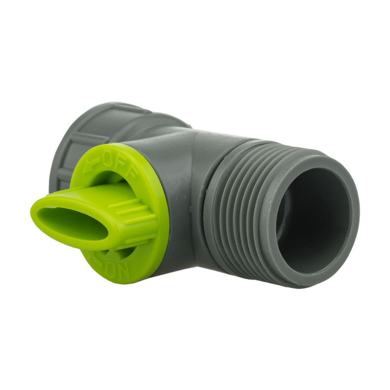 Tap Adapter with Valve 3/4" BSPM-F Lime - Home & Garden > Lawn & Garden Garden watering