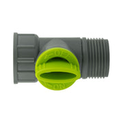 IBC 2” S60X6 Cap with BSP Threaded Valve and Hose Connector Lime - Home & Garden > Lawn & Garden