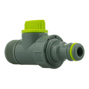 Wall Flange Kit 25mm MDPE + Quick Connector Valve - Home & Garden > Lawn & Garden Tech Hose & Fittings