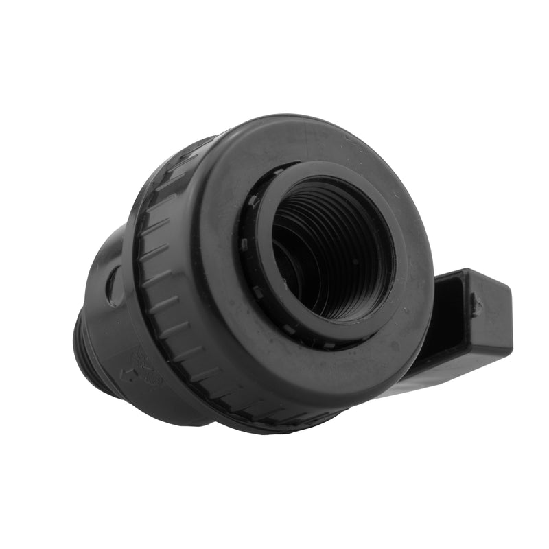 Wall Flange Kit 25mm MDPE + Large Plastic Valve + Geka - Home & Garden > Lawn & Garden Tech Hose & Fittings