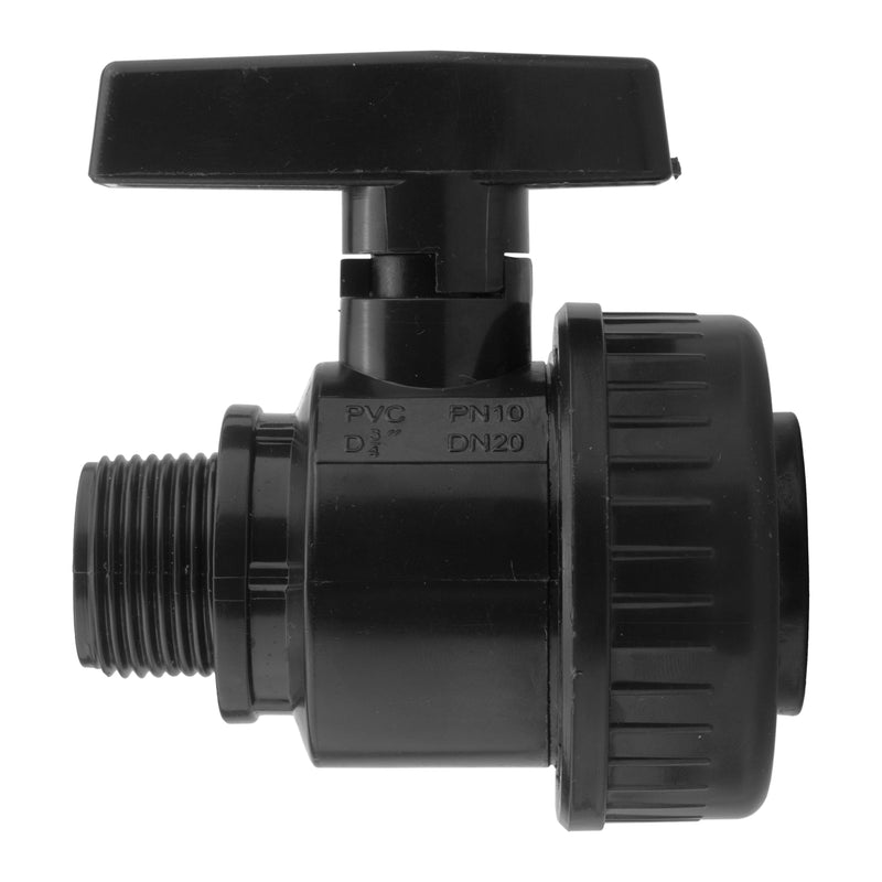 Wall Flange Kit 25mm MDPE + Large Plastic Valve 3/4" BSP - Home & Garden > Lawn & Garden Tech Hose & Fittings