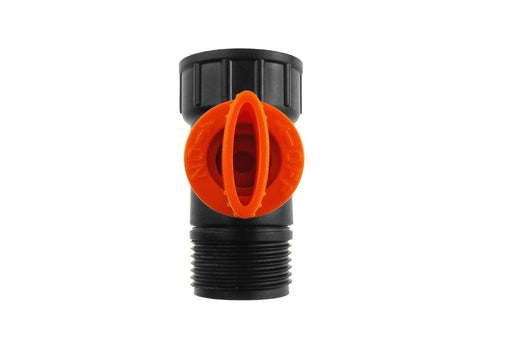 Tap Adapter with Valve 3/4" BSPM-F Black/Orange - Home & Garden > Lawn & Garden Garden watering