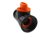 Tap Adapter with Valve 3/4" BSPM-F Black/Orange - Home & Garden > Lawn & Garden Garden watering