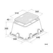 Jumbo Valve Box, 64x50cm - Home & Garden