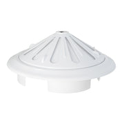 Adjustable Louvre Vent Round 80mm-160mm White - Hardware > Heating, Ventilation & Air Conditioning