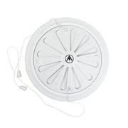 Adjustable Louvre Vent Round 80mm-160mm White - Hardware > Heating, Ventilation & Air Conditioning