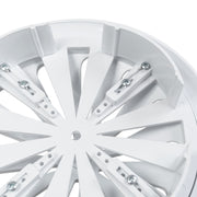 Adjustable Louvre Vent Round 80mm-160mm White - Hardware > Heating, Ventilation & Air Conditioning