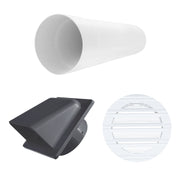 Through Wall Ventilation Kit Round Bella Vent with Graphite External Vent - OTHER