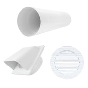 Through Wall Ventilation Kit Round Bella Vent with White External Vent - OTHER