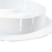 Louvre Vent Round Bella 125mm White - Hardware > Heating, Ventilation & Air Conditioning