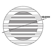 Louvre Vent Round Bella 150mm White - Hardware > Heating, Ventilation & Air Conditioning