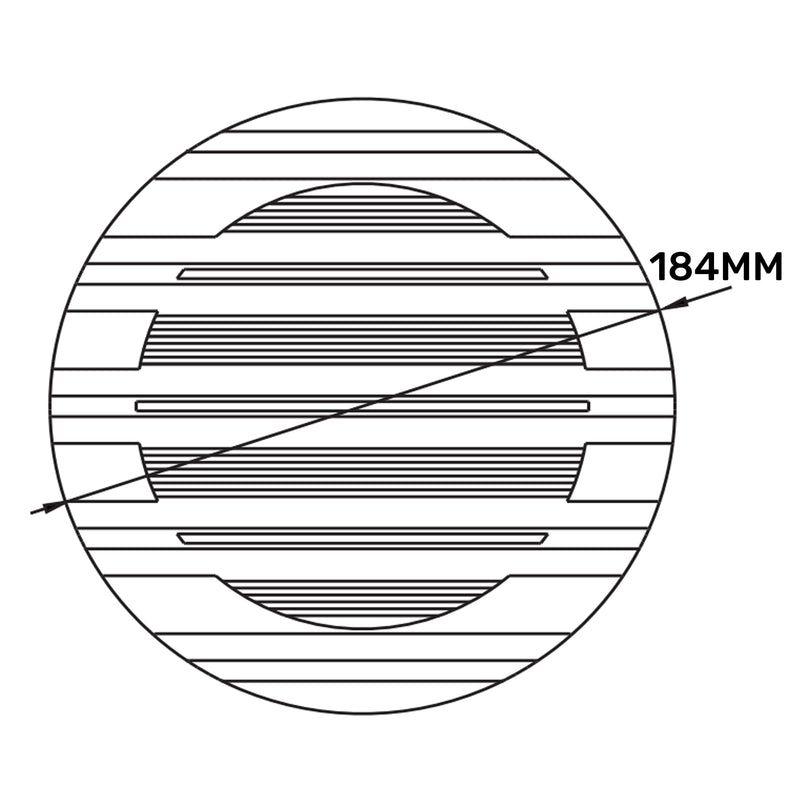 Louvre Vent Round Bella 150mm White - Hardware > Heating, Ventilation & Air Conditioning