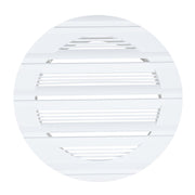 Louvre Vent Round Bella 150mm White - Hardware > Heating, Ventilation & Air Conditioning