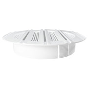 Louvre Vent Round Bella 150mm White - Hardware > Heating, Ventilation & Air Conditioning
