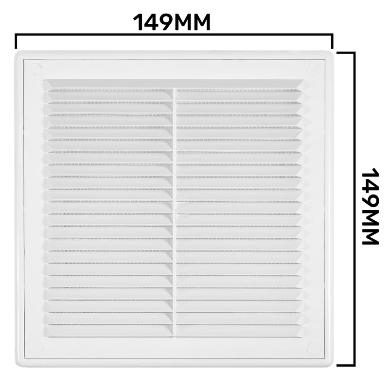 Louvre Vent D/150RW Classic 150mm - Hardware > Heating, Ventilation & Air Conditioning