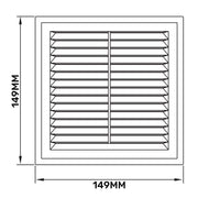Louvre Vent D/150RW Classic 150mm - Hardware > Heating, Ventilation & Air Conditioning