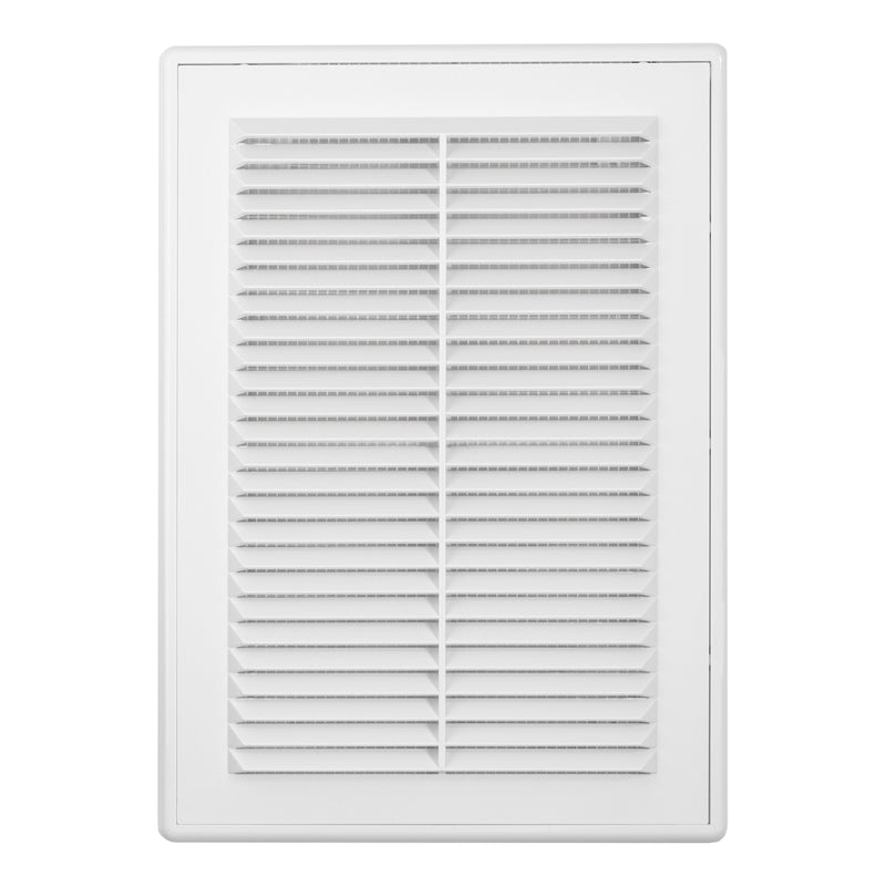 Louvre Vent D/180X250RW Classic 180mm X 250mm with Fly Screen - Hardware > Heating, Ventilation & Air Conditioning