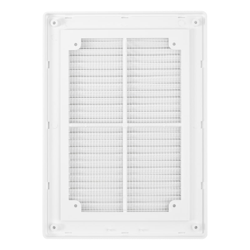 Louvre Vent D/180X250RW Classic 180mm X 250mm with Fly Screen - Hardware > Heating, Ventilation & Air Conditioning