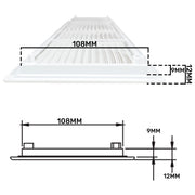 Louvre Vent D/430X110RW Classic 430mm X 110mm with Fly Screen - Hardware > Heating, Ventilation & Air Conditioning