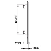 Louvre Vent D/430X110RW Classic 430mm X 110mm with Fly Screen - Hardware > Heating, Ventilation & Air Conditioning