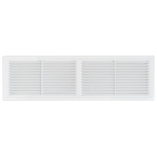 Louvre Vent D/430X110RW Classic 430mm X 110mm with Fly Screen - Hardware > Heating, Ventilation & Air Conditioning