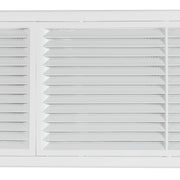 Louvre Vent D/430X110RW Classic 430mm X 110mm with Fly Screen - Hardware > Heating, Ventilation & Air Conditioning