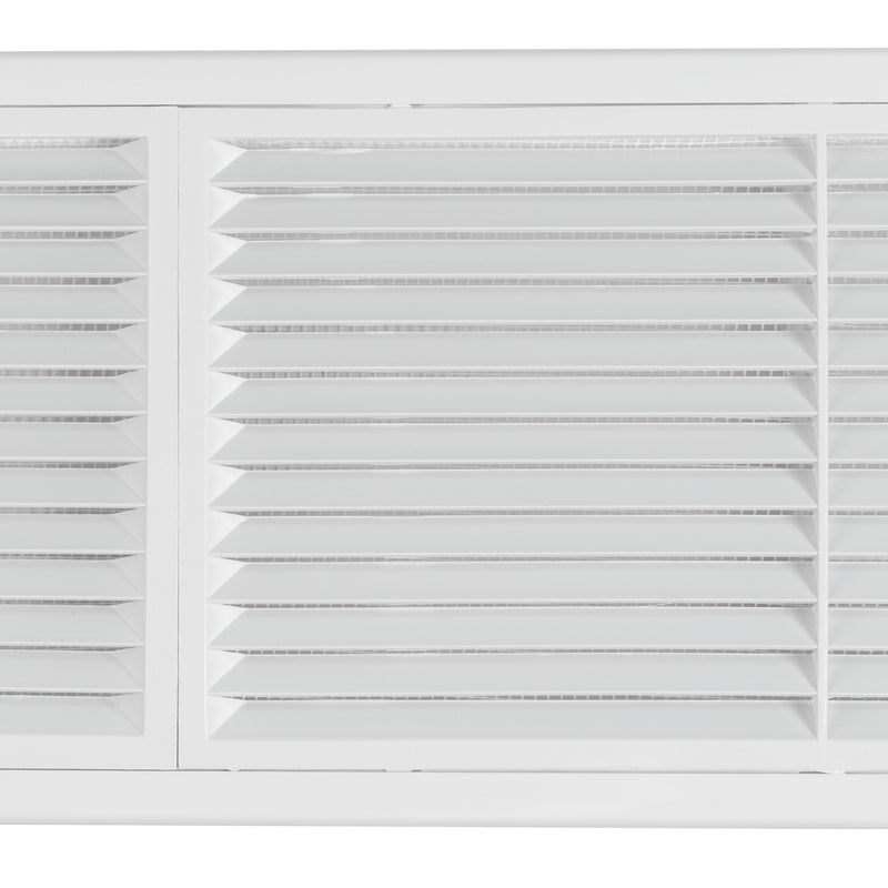 Louvre Vent D/430X110RW Classic 430mm X 110mm with Fly Screen - Hardware > Heating, Ventilation & Air Conditioning