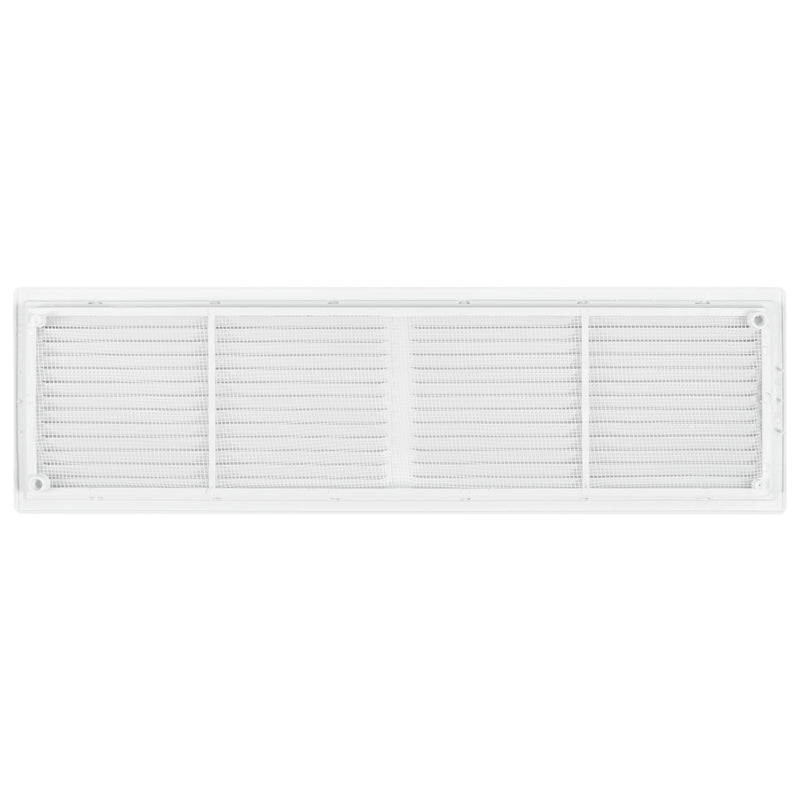Louvre Vent D/430X110RW Classic 430mm X 110mm with Fly Screen - Hardware > Heating, Ventilation & Air Conditioning