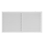 Louvre Vent D/430X110RW Classic 430mm X 110mm with Fly Screen - Hardware > Heating, Ventilation & Air Conditioning