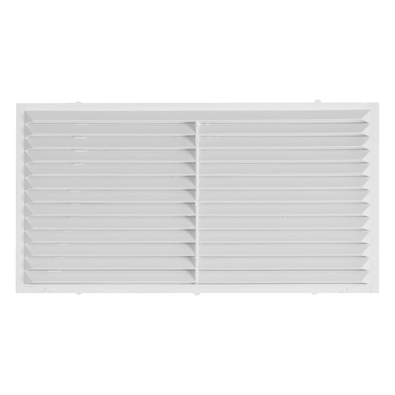 Louvre Vent D/430X110RW Classic 430mm X 110mm with Fly Screen - Hardware > Heating, Ventilation & Air Conditioning