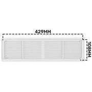 Louvre Vent D/430X110RW Classic 430mm X 110mm with Fly Screen - Hardware > Heating, Ventilation & Air Conditioning