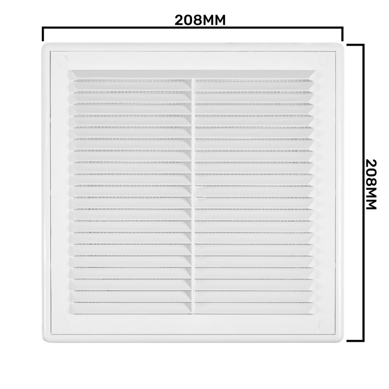 Louvre Vent D/210RW Classic 210mm - Hardware > Heating, Ventilation & Air Conditioning