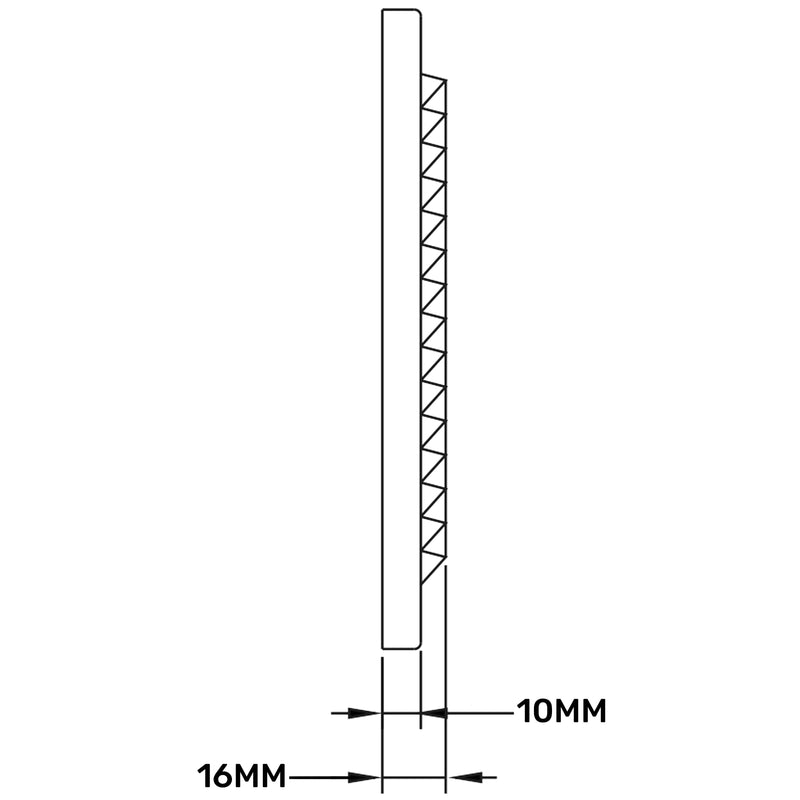 Louvre Vent D/210RW Classic 210mm - Hardware > Heating, Ventilation & Air Conditioning