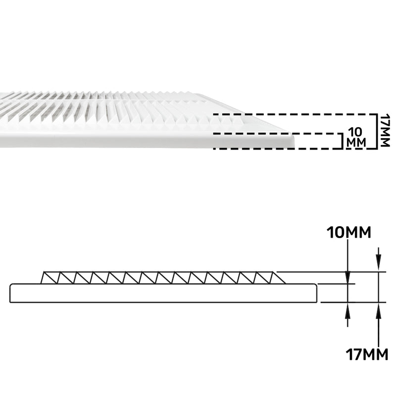 Louvre Vent D/250RW Classic 250mm - Hardware > Heating, Ventilation & Air Conditioning