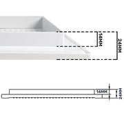 Louvre Vent White DL/90X240RW LUX With Fly Mesh - Hardware > Heating, Ventilation & Air Conditioning