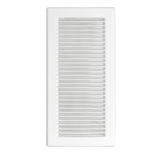 Louvre Vent White DL/90X240RW LUX With Fly Mesh - Hardware > Heating, Ventilation & Air Conditioning