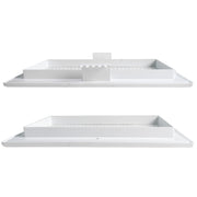 Louvre Vent White DL/90X240RW LUX With Fly Mesh - Hardware > Heating, Ventilation & Air Conditioning