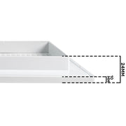 Louvre Vent White DL/90X240RW LUX With Fly Mesh - Hardware > Heating, Ventilation & Air Conditioning