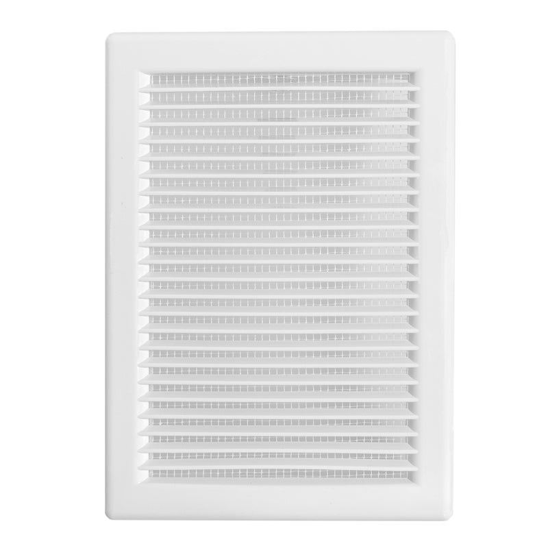 Louvre Vent White DL/140X210 RW LUX With Fly Mesh - Hardware > Heating, Ventilation & Air Conditioning