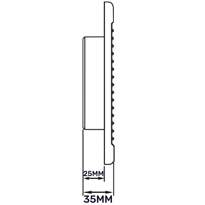 Louvre Vent White DL/150 RW LUX With Fly Mesh - Hardware > Heating, Ventilation & Air Conditioning