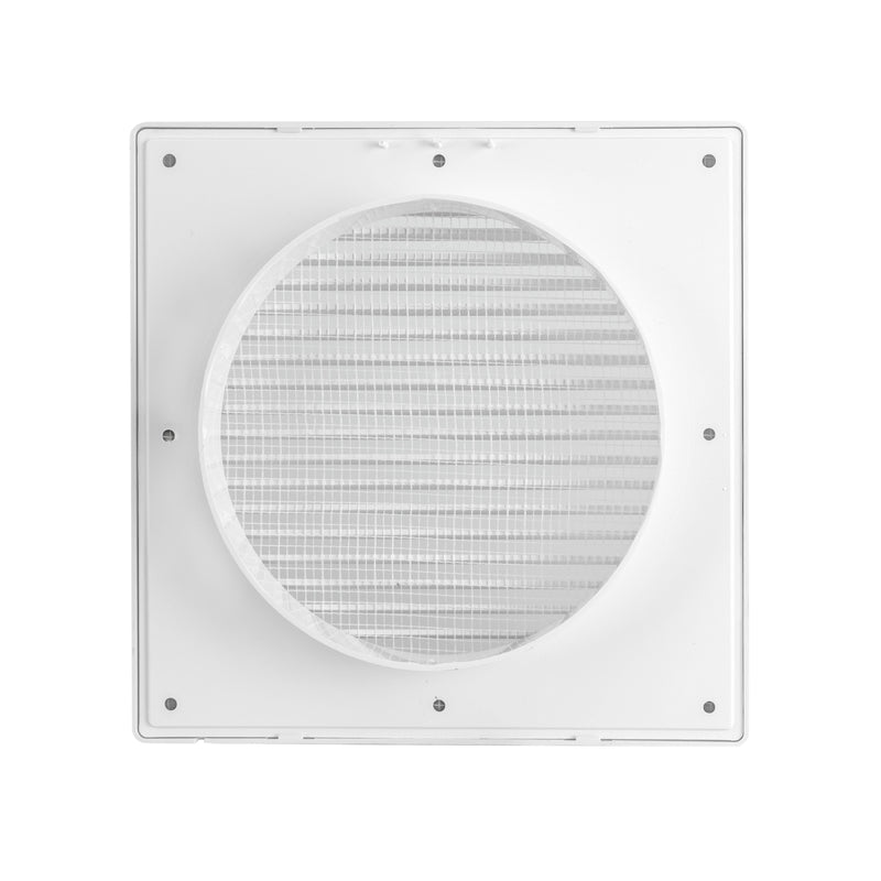 Louvre Vent White DL/150 RW LUX With Fly Mesh - Hardware > Heating, Ventilation & Air Conditioning