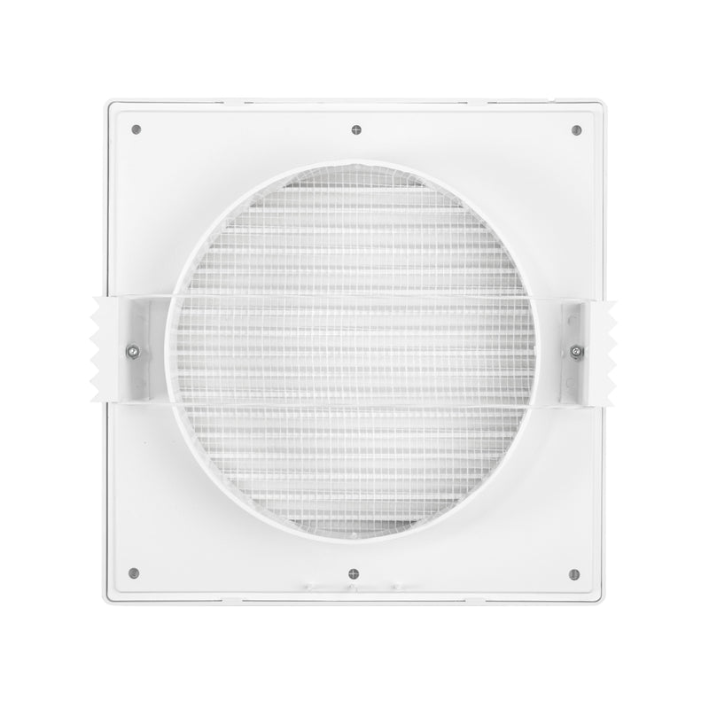 Louvre Vent White DL/150 RW LUX With Fly Mesh - Hardware > Heating, Ventilation & Air Conditioning