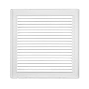Louvre Vent White DL/135 RW LUX With Fly Mesh - Hardware > Heating, Ventilation & Air Conditioning