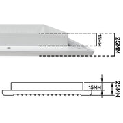 Louvre Vent White DL/135 RW LUX With Fly Mesh - Hardware > Heating, Ventilation & Air Conditioning
