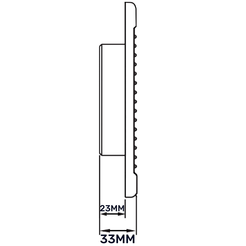 Louvre Vent White DL/125 RW LUX With Fly Mesh - Hardware > Heating, Ventilation & Air Conditioning