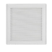Louvre Vent White DL/125 RW LUX With Fly Mesh - Hardware > Heating, Ventilation & Air Conditioning