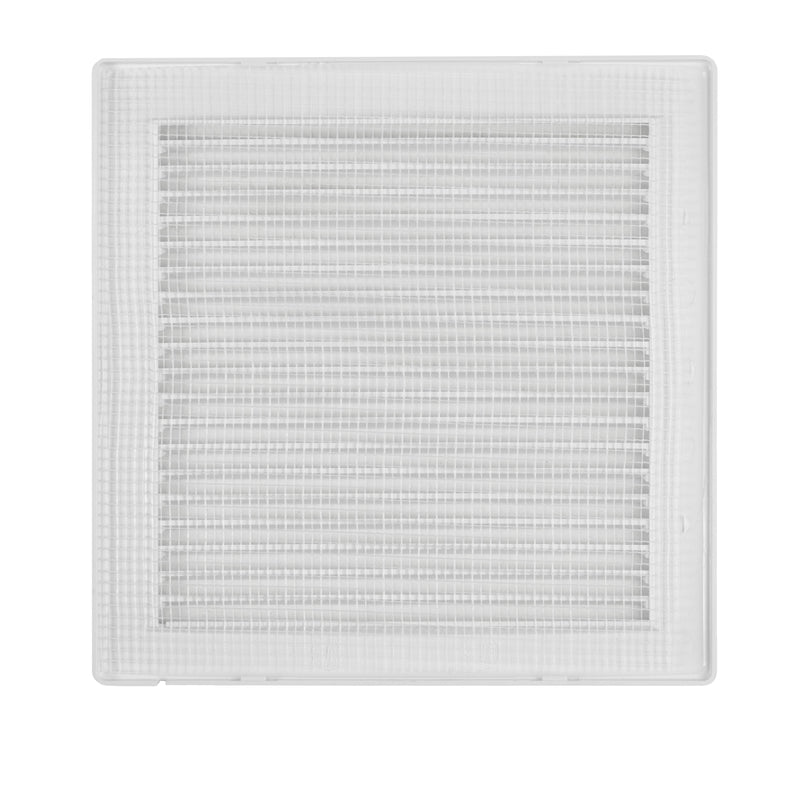 Louvre Vent White DL/125 RW LUX With Fly Mesh - Hardware > Heating, Ventilation & Air Conditioning