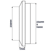 Louvre Vent Duo Smart 90/240 90mm X 240mm With Fly Mesh - Hardware > Heating, Ventilation & Air Conditioning